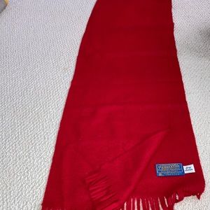 Vintage Pendleton Red Wool Scarf